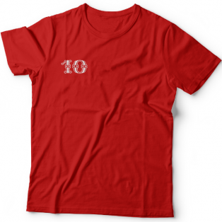 Именная футболка с цирковым шрифтом и атрибутами фокусника #78